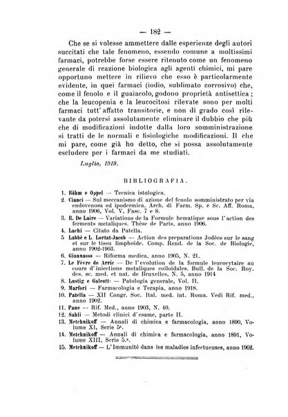 Archivio di farmacologia sperimentale e scienze affini