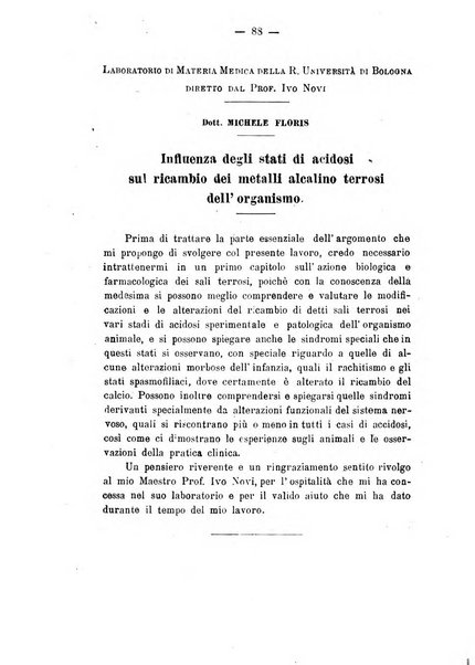 Archivio di farmacologia sperimentale e scienze affini