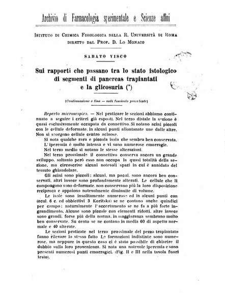 Archivio di farmacologia sperimentale e scienze affini