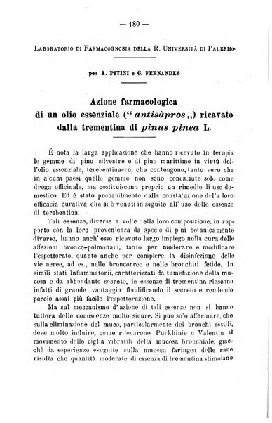 Archivio di farmacologia sperimentale e scienze affini