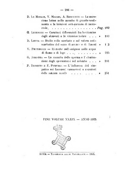 Archivio di farmacologia sperimentale e scienze affini