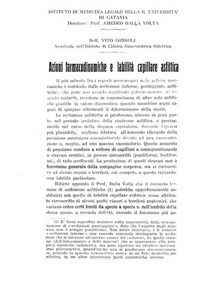 Archivio di farmacologia sperimentale e scienze affini