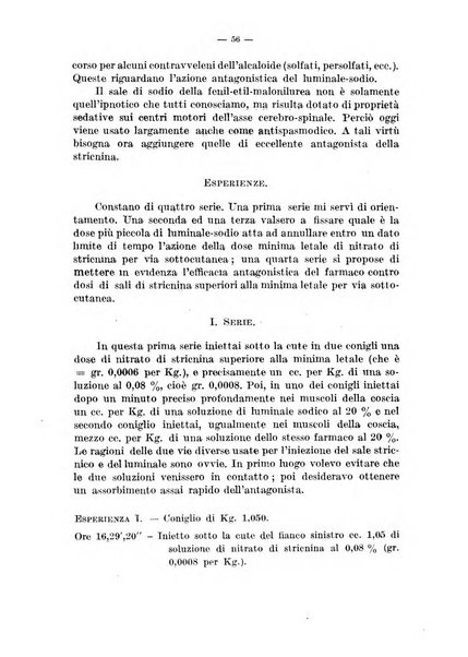 Archivio di farmacologia sperimentale e scienze affini