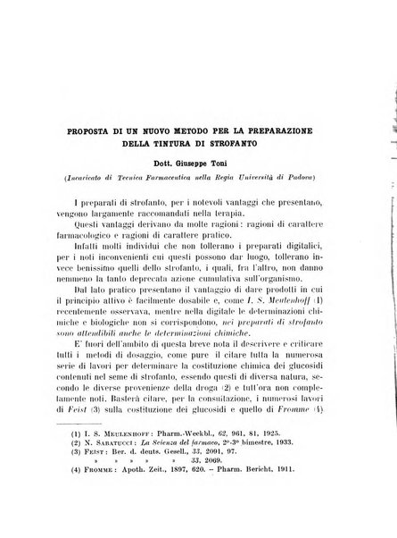 Archivio di farmacologia sperimentale e scienze affini