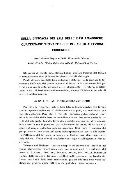 Archivio di farmacologia sperimentale e scienze affini