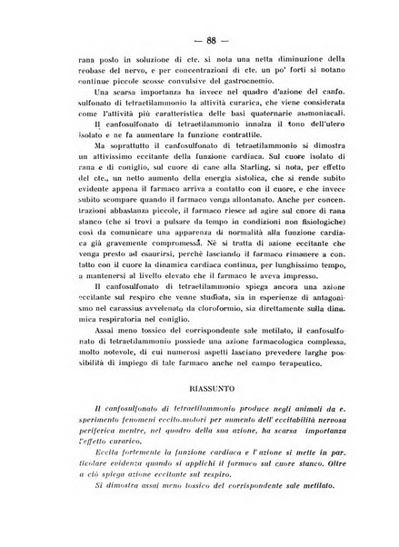 Archivio di farmacologia sperimentale e scienze affini