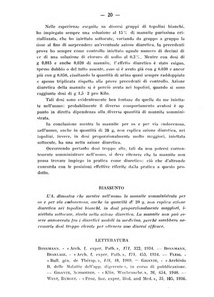 Archivio di farmacologia sperimentale e scienze affini