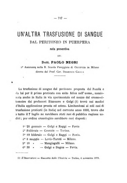 Annali di ostetricia, ginecologia e pediatria