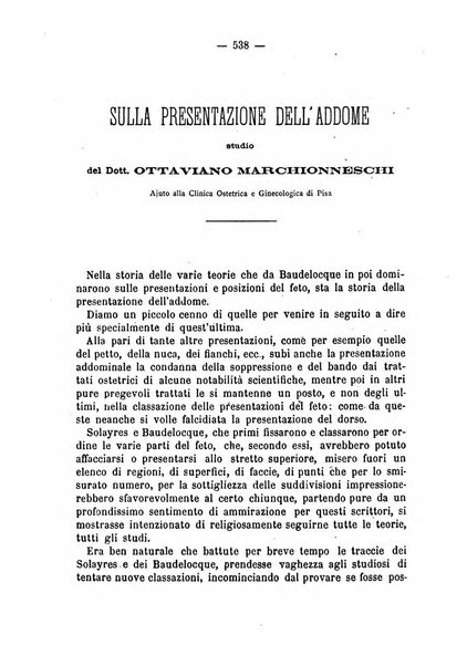 Annali di ostetricia, ginecologia e pediatria