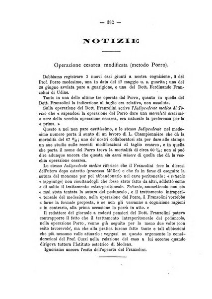 Annali di ostetricia, ginecologia e pediatria