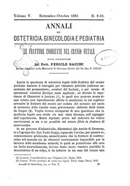 Annali di ostetricia, ginecologia e pediatria