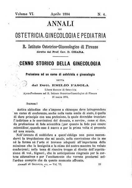 Annali di ostetricia, ginecologia e pediatria