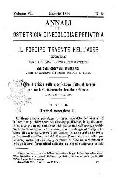 Annali di ostetricia, ginecologia e pediatria