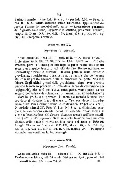 Annali di ostetricia, ginecologia e pediatria