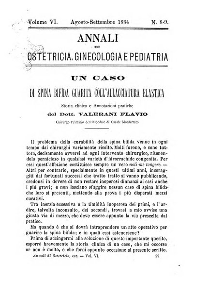 Annali di ostetricia, ginecologia e pediatria