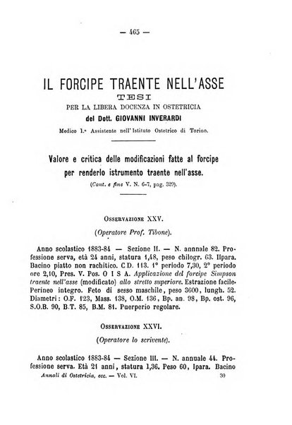 Annali di ostetricia, ginecologia e pediatria