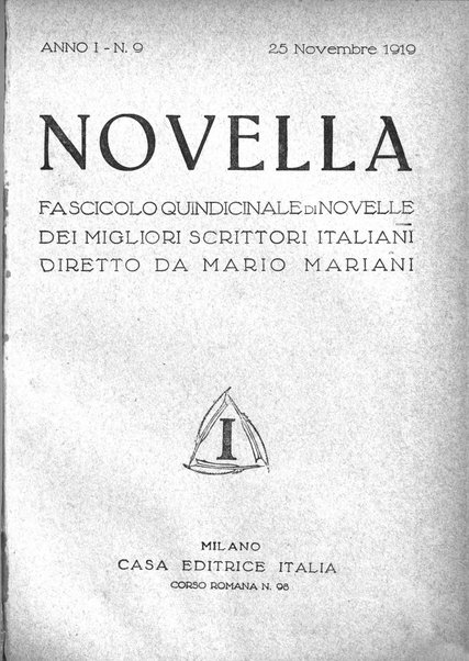 Novella fascicolo mensile di novelle dei migliori scrittori italiani