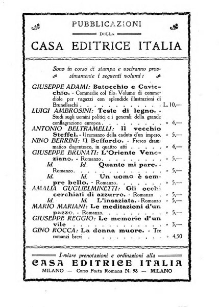 Novella fascicolo mensile di novelle dei migliori scrittori italiani