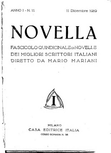 Novella fascicolo mensile di novelle dei migliori scrittori italiani