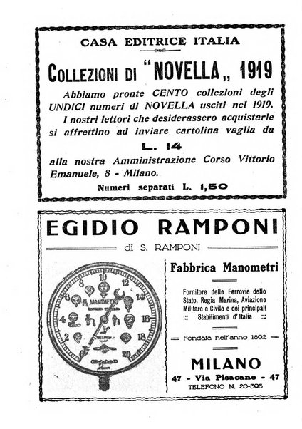 Novella fascicolo mensile di novelle dei migliori scrittori italiani