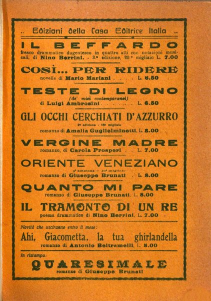 Novella fascicolo mensile di novelle dei migliori scrittori italiani