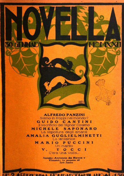 Novella fascicolo mensile di novelle dei migliori scrittori italiani