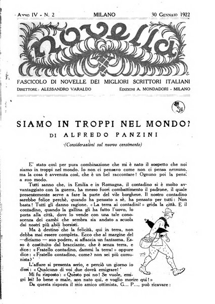 Novella fascicolo mensile di novelle dei migliori scrittori italiani