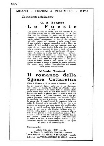 Novella fascicolo mensile di novelle dei migliori scrittori italiani