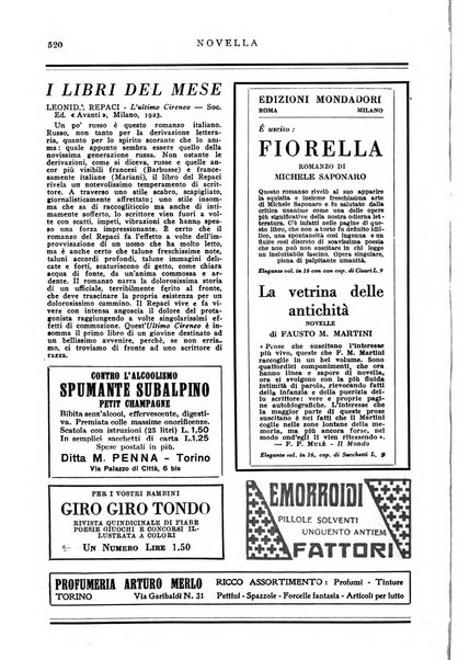 Novella fascicolo mensile di novelle dei migliori scrittori italiani