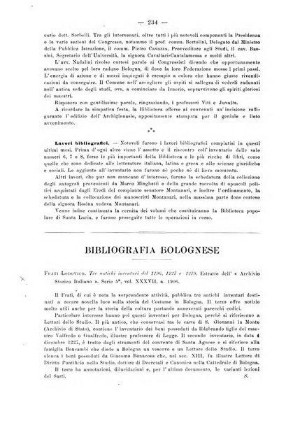 L'Archiginnasio bullettino della biblioteca comunale di Bologna