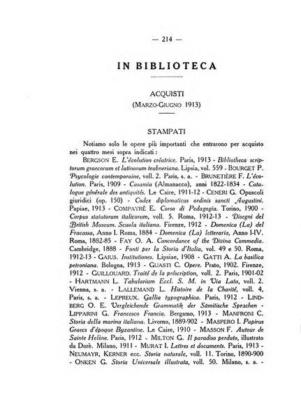 L'Archiginnasio bullettino della biblioteca comunale di Bologna