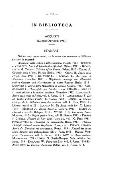 L'Archiginnasio bullettino della biblioteca comunale di Bologna