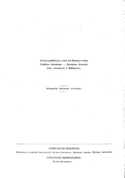 Accademie e biblioteche d'Italia annali della Direzione generale delle accademie e biblioteche