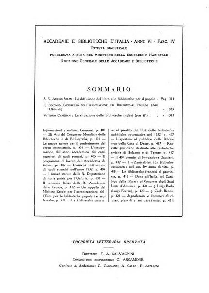 Accademie e biblioteche d'Italia annali della Direzione generale delle accademie e biblioteche