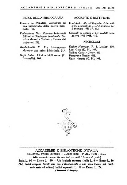 Accademie e biblioteche d'Italia annali della Direzione generale delle accademie e biblioteche