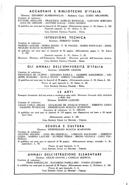 Accademie e biblioteche d'Italia annali della Direzione generale delle accademie e biblioteche