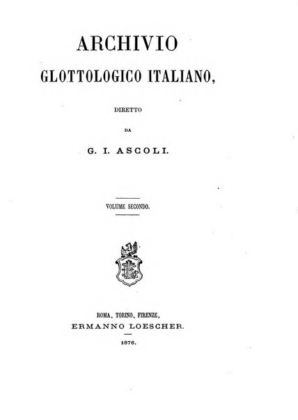 Archivio glottologico italiano