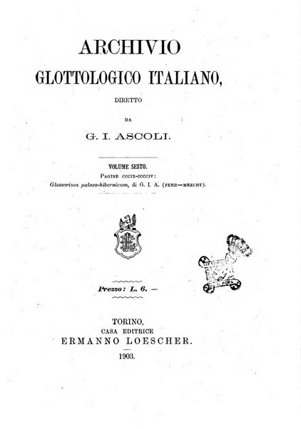 Archivio glottologico italiano