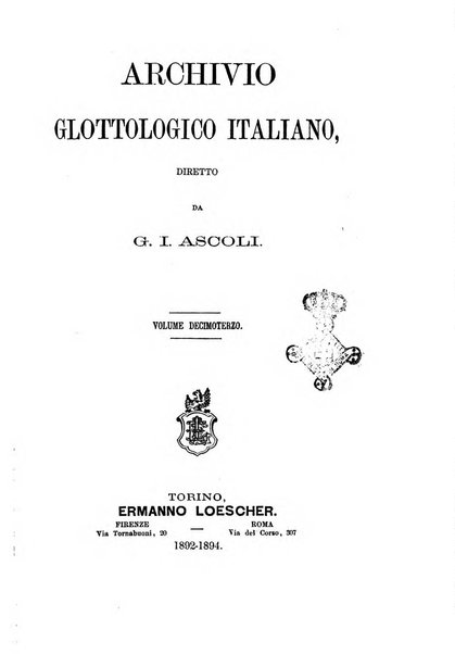 Archivio glottologico italiano