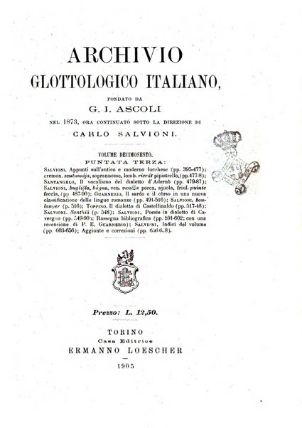 Archivio glottologico italiano