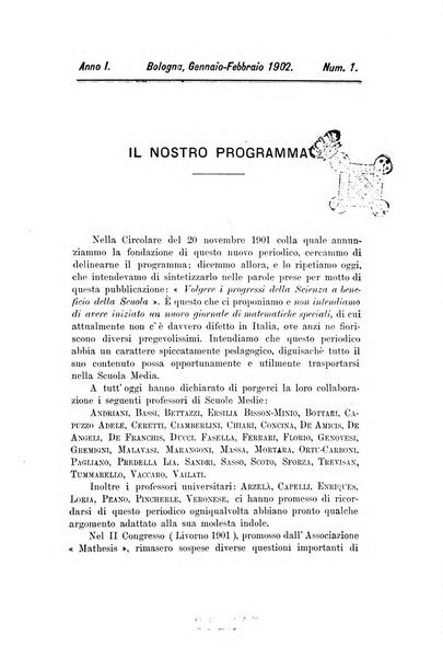 Bollettino di matematica giornale scientifico didattico per l'incremento degli studi matematici nelle scuole medie