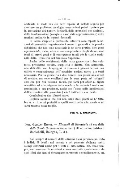 Bollettino di matematica giornale scientifico didattico per l'incremento degli studi matematici nelle scuole medie