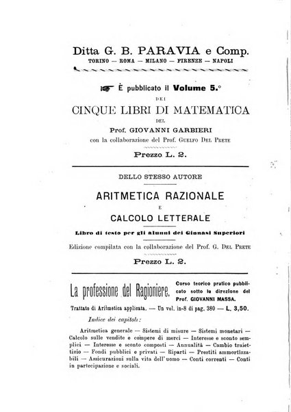 Bollettino di matematica giornale scientifico didattico per l'incremento degli studi matematici nelle scuole medie