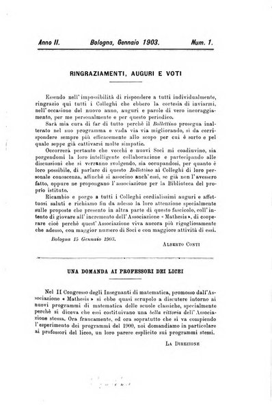 Bollettino di matematica giornale scientifico didattico per l'incremento degli studi matematici nelle scuole medie