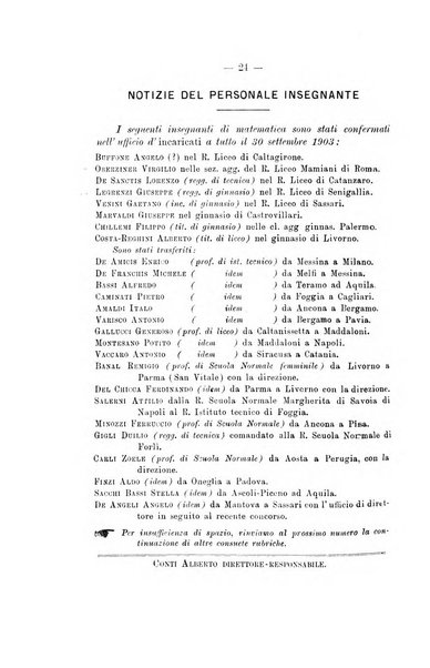 Bollettino di matematica giornale scientifico didattico per l'incremento degli studi matematici nelle scuole medie