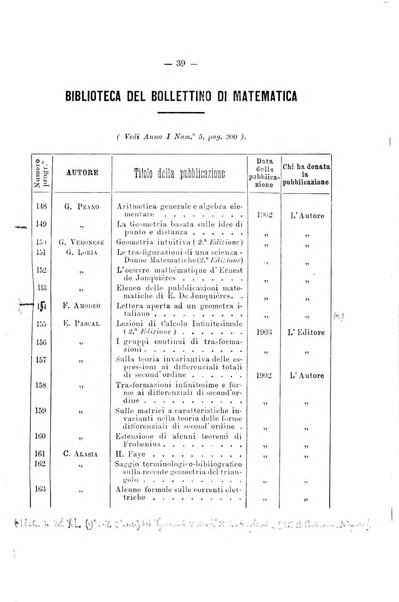 Bollettino di matematica giornale scientifico didattico per l'incremento degli studi matematici nelle scuole medie