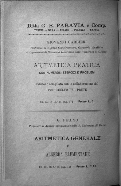 Bollettino di matematica giornale scientifico didattico per l'incremento degli studi matematici nelle scuole medie