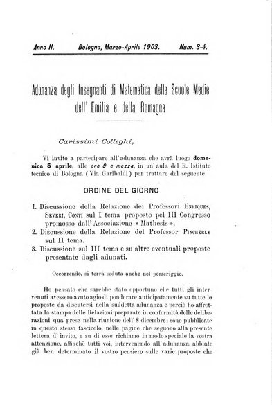 Bollettino di matematica giornale scientifico didattico per l'incremento degli studi matematici nelle scuole medie