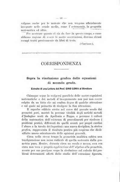 Bollettino di matematica giornale scientifico didattico per l'incremento degli studi matematici nelle scuole medie