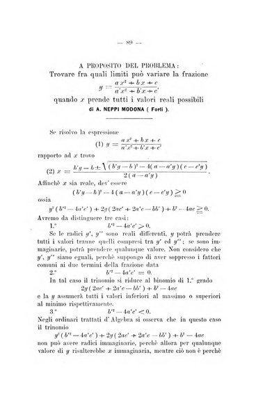 Bollettino di matematica giornale scientifico didattico per l'incremento degli studi matematici nelle scuole medie